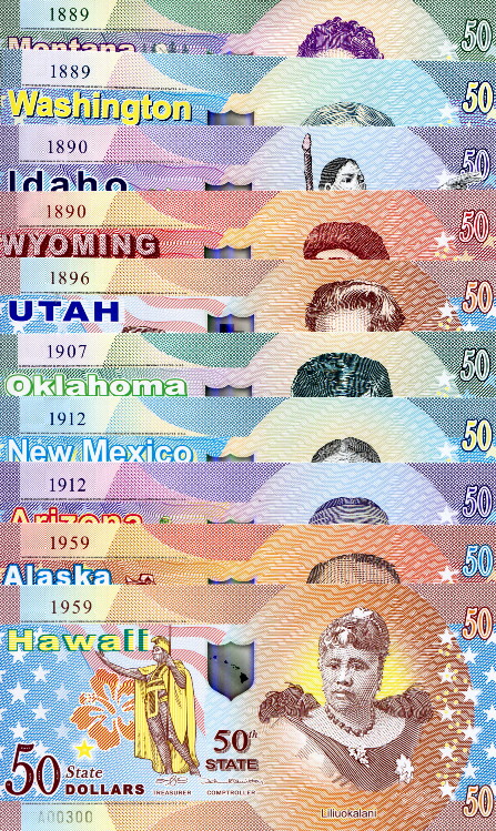 50 Dollars  (90) UNC Banknote