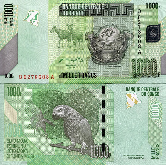 1000 francs  (90) UNC Banknote