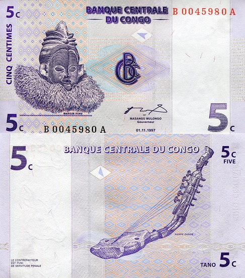 5 centimes  (90) UNC Banknote