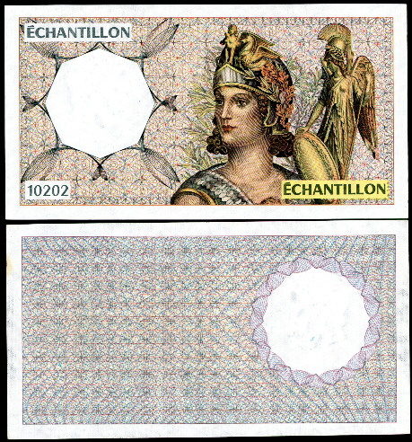 200 (francs)  (85) AU-UNC Banknote