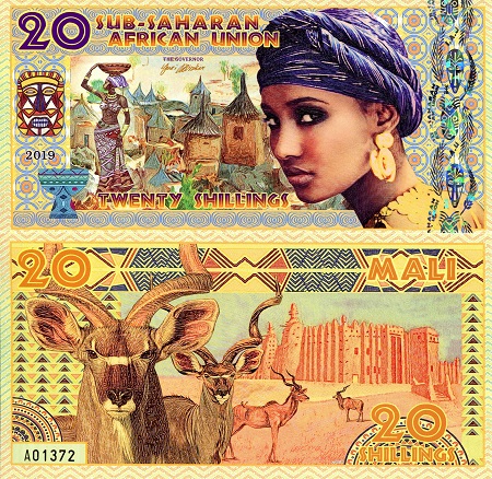 20 shillings (90) UNC Banknote