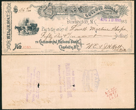 various dollars  VF Antique Check