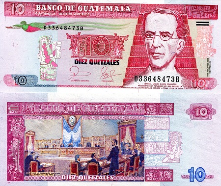 10 Quetzal  (90) UNC Banknote