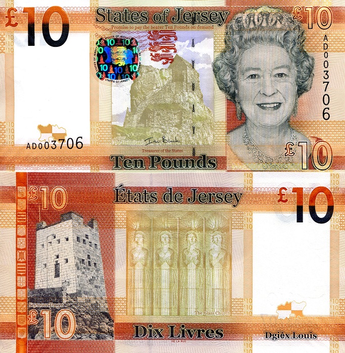10 pounds  (90) UNC Banknote