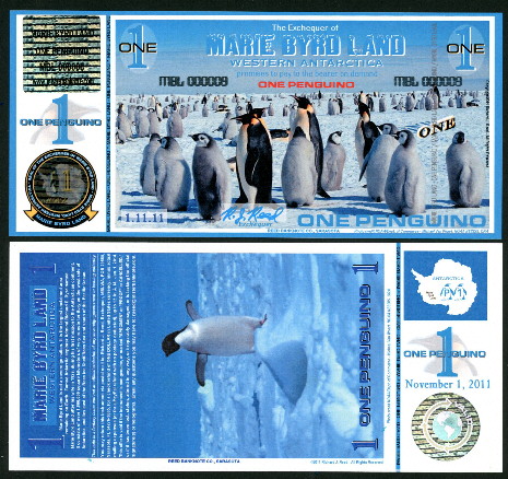1 Penguino  (90) UNC Banknote