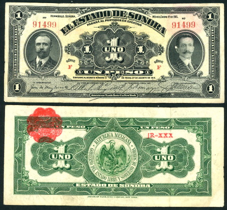 1 peso  (40) VG Banknote