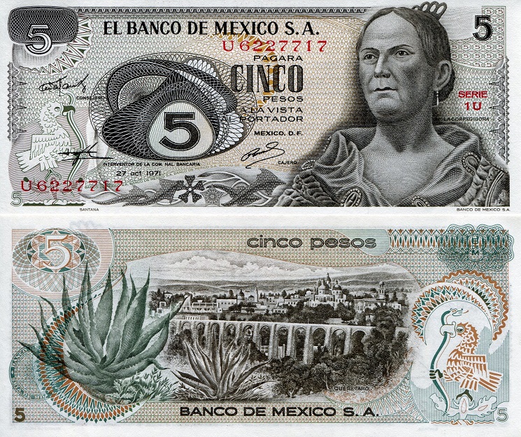 5 pesos  (90) UNC Banknote