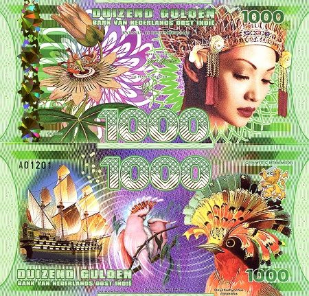1000 Gulden  (90) UNC Banknote