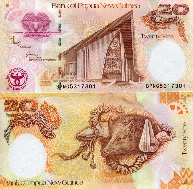 20 kina (90) UNC Banknote