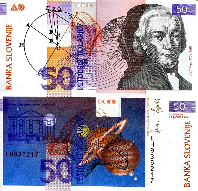 50 tolarjev  (50) F Banknote