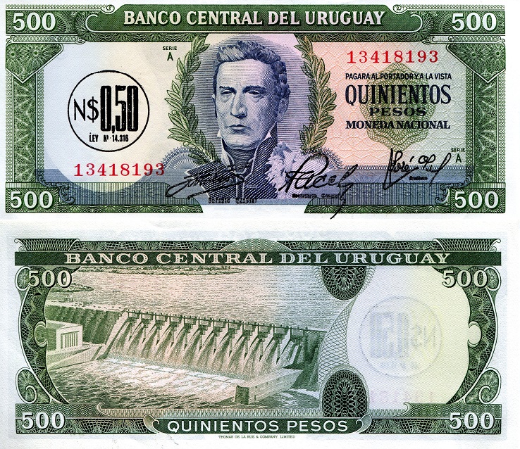 0.50 nuevo peso  (90) UNC Banknote