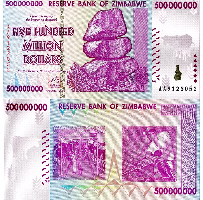 500,000,000 dollars  (65) VF-EF Banknote